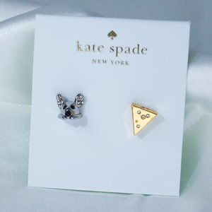 Kate Spade “Year of the Rat” Mouse Cheese Stud Earrings (NWT)